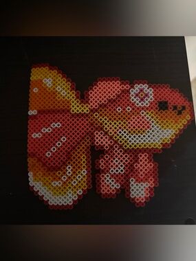 fish perler bead for keychain